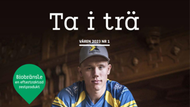 Tidningsomslaget på "Ta i trä" för våren 2023.